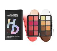 Jubilofex Cream Blush Palette - 16-Color Cream Blush Makeup Eyeshadow Palette | Long-Lasting Waterproof Concealer Highlighter for Women Face Makeup Christmas Wedding Party Travel Birthday