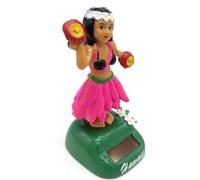 Jubilofex Dashboard Bobble - Cute Car Dashboard Figurine, Solar Girl and Hawaii for the Home Car, Funny Decoration for the Car, Dancer Doll for