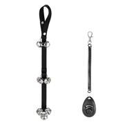 Jubilofex Dog Bell for Toilet Training on the Door - Adjustable Potty Dog Bells, Dog Doorbell with Dog Training Clicker, Doggy Training Tools for House Cleaning, Ringing to