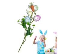 Jubilofex Easter Flower Picks - Realistic Artificial Party Decorations | Easter Egg Picks for Floral Arrangements - for Party Graduation Parties Wedding Dining Room Garden