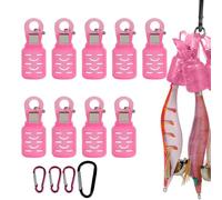 Jubilofex Fishing Rod Hook Holder | 9 Pieces Heavy Duty Protective Case for Squid Jig Hook with Buckle - Fishing Squid Hook Protector for Sea Freshwater Fishing Beginner Fisherman