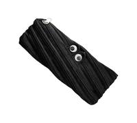 Jubilofex Fun Pencil Case - Portable Zipper Pen Pouch | School Pencil Case Organizer, for Students Teachers Artists School Classroom Office Class, Black/White, Consulte la descripción, See description