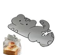 Jubilofex Funny Stainless Steel Kitchen Utensil Bag Clips - Cat-Shaped Bagel Bag Clasps - For Kitchen, Home, Dining Room, Restaurant, Bakery