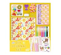 Jubilofex Girls Scrapbook Diary Set,Scrapbook Journal Kit Diary Floral | Fun Craft Set Stationery Supplies for Teenage Kids