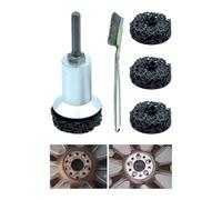 Jubilofex Hub Cleaning Tool - Brake Hub Cleaning Kit - Compatible Drill Tool Removes Rust Dust Grease for Wheels Steering Studs Brake Disc
