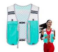 Jubilofex Hydration Vest for Racing Women, Flowing Water Vest, Running Hydration Package Vest with Multiple Pockets - Elastic Lightweight Stable Blister Chest Packing Equipment for Men