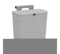 Jubilofex Kitchen Rubbish Can - Counter Trash Holder, Lid Waste Bin | Hanging Garbage Box for Bathroom, Under Sink Food Scrap Container, Compact Compost Bin for Wall Kitchen Cupboard Waste Management