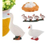Jubilofex Life Cycle Toys,Preschool Duck Science Educational Decor,Duck Life Cycle Decor | for Desks Patios Gardens Landscaping Fish Tanks Girls Boys Kids