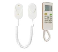 Jubilofex Magnetic Remote Control Holder, TV Control Holder with Retractable Spring Cable, Anti-Lost Holder for Wall Mounted Controller Home Bedroom Camper Van