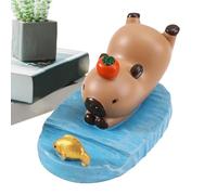 Jubilofex Mignon Capybara Téléphone Holder - Capybara Figure Tablet Stand Téléphone, Décor d'ornement de Bureau Multi-fonctionnel Pour le lieu de Travail de la Voiture