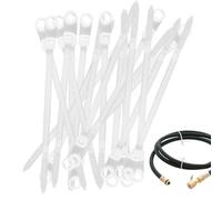 Jubilofex Nylon Cable Waxes, Metal Ties,Multifunctional Nylon Zip Lines with Screw Hole | 100x Reusable Wire Fasteners, Cord Management Tool for Home,