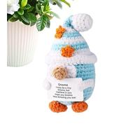 Jubilofex Positive Crochet, Tiny Positive Gnome Crochet, Collectable Sweet Funny for Home Room Desk House Warming Men Women Friends Family Colleagues