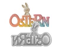 Jubilofex Rabbit Silicone Mold,Template For English Easter Letters - Silicone Rabbit Shape For - Wax Plaster Spring Easter Holiday Birthday Party Home Decor Bookcase Dinner Table Decoration And