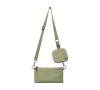 Jubilofex Small Crossbody Bag Small Crossbody Handbag - Double Shoulder Bag Simple Canvas Shoulder Bag | Adjustable Shoulder Bag Tote Hobo Handbags For Women Men, Green, Se référer à la description