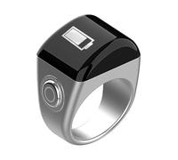 Jubilofex Smart Finger Counter - Touch Sensor Counter, Adjustable Ring | Digital Tracker with Built-in Alarms, Rechargeable Display Tool for Praying, Focus, Silent Tally Activity Recorder