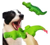 Jubilofex Teeth Cleaning Toys for Hard Dogs - No Padding Latex Dog Toy, Aggressive Chew Supplies, Crocodile Appearance Design