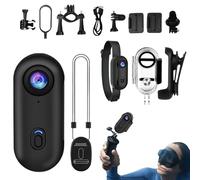 Jubilofex Thumb Action Camera | Small Action Camera - Vlogging Device, Wearable Portable Cam for Sports Motorcycle Cycling Gym Hiking Outdoor Travel Adventures