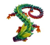 Jubilofex Toyd Dragon Articulated Dragon | 11.8 Inch Mobility Joint Christmas Halloween Decoration Ornament, Dragon Printed for Home Car Desk