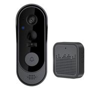 Jubilofex Video Doorbell, Wireless Security Doorbell with Motion Detection, Two-Way Conversation Visitor Alerts for Indoor Outdoor Store with Cloud Storage Work