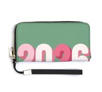 Jubonexis 2026 Letter PU Leather Clutch Long Bifold Wallet, Coin Purse Credit Pass Case, Durable Card-Holder Money Storage for Women Men