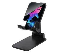 Jubonexis A Cool Neon Color Shark Cell Phone Stand Foldable Adjustable Phone Stand for Desk