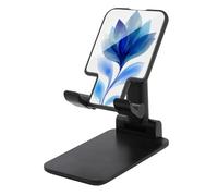 Jubonexis Abstract Blue Flower Simple Cell Phone Stand Foldable Adjustable Phone Stand for Desk