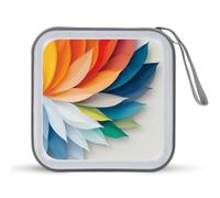 Jubonexis Abstract Color Wheel in Action CD Case DVD Storage Case Portable
