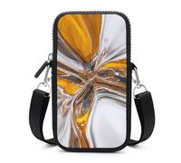 Jubonexis Abstract Glass Reflections Crossbody Mobile Phone Bag Smartphone Bag With Adjustable Strap