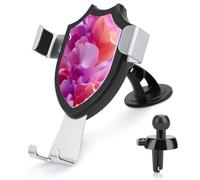 Jubonexis Abstract Pink Colors Flower Car Phone Holder Mount Triangle Clip Base Air Vent Cell Phone Car Mount Automotive Accessories for 4-6 Inches Cell Smartphones