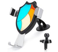 Jubonexis Abstract Simplistic Shapes Blue to Orange Car Phone Holder Mount Triangle Clip Base Air Vent Cell Phone Car Mount Automotive Accessories for 4-6 Inches Cell Smartphones