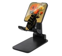 Jubonexis African Hand Golden Yellow Tulip Flowers Cell Phone Stand Foldable Adjustable Phone Stand for Desk