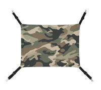 Jubonexis Army Camouflage Breathable Pet Hammock with Adjustable Straps Reversible Cat Hanging Bed Dog Mats