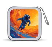 Jubonexis Astronaut in The Space CD Case DVD Storage Case Portable