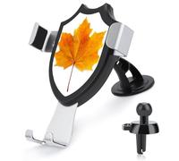Jubonexis Autumn Maple Leaf Car Phone Holder Mount Triangle Clip Base Air Vent Cell Phone Car Mount Automotive Accessories for 4-6 Inches Cell Smartphones