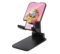 Jubonexis Ball Watercolor Soft Pink Preppy Cell Phone Stand Foldable Adjustable Phone Stand for Desk