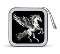 Jubonexis Beautiful Horse with Wings CD Case DVD Storage Case Portable