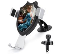 Jubonexis Beautiful Woman Playing The Piano Car Phone Holder Mount Triangle Clip Base Air Vent Cell Phone Car Mount Automotive Accessories for 4-6 Inches Cell Smartphones
