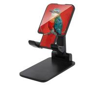 Jubonexis Bird with Blue Green Orange Color Cell Phone Stand Foldable Adjustable Phone Stand for Desk