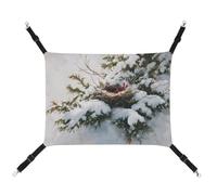 Jubonexis Bird's Nest in The Evergreen Tree Breathable Pet Hammock with Adjustable Straps Reversible Cat Hanging Bed Dog Mats