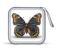 Jubonexis Black Butterfly CD Case DVD Storage Case Portable