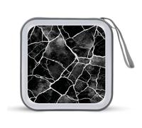 Jubonexis Black Marble CD Case DVD Storage Case Portable