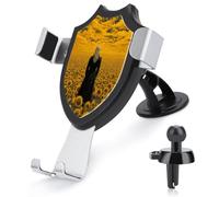 Jubonexis Blonde Hair Woman in Sunflower Field Car Phone Holder Mount Triangle Clip Base Air Vent Cell Phone Car Mount Automotive Accessories for 4-6 Inches Cell Smartphones