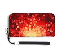 Jubonexis Blood Cells PU Leather Clutch Long Bifold Wallet, Coin Purse Credit Pass Case, Durable Card-Holder Money Storage for Women Men
