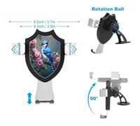 Jubonexis Blue Bird on A Flowering Branch Car Phone Holder Mount Triangle Clip Base Air Vent Cell Phone Car Mount Automotive Accessories for 4-6 Inches Cell Smartphones