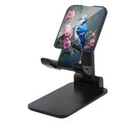 Jubonexis Blue Bird on A Flowering Branch Cell Phone Stand Foldable Adjustable Phone Stand for Desk