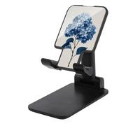 Jubonexis Blue Hydrangea Bouquet Cell Phone Stand Foldable Adjustable Phone Stand for Desk