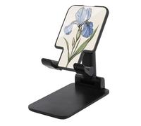 Jubonexis Blue Iris Flower Cell Phone Stand Foldable Adjustable Phone Stand for Desk