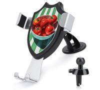 Jubonexis Bowl of Tomatoes on The Table Car Phone Holder Mount Triangle Clip Base Air Vent Cell Phone Car Mount Automotive Accessories for 4-6 Inches Cell Smartphones