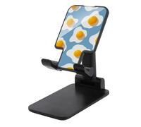 Jubonexis Bright Yellow And White Fried Eggs Cell Phone Stand Foldable Adjustable Phone Stand for Desk