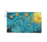 Jubonexis Canvas Wallet Bag,Hard Rock Band Playing Print Coin Purse, Zipper Change Purse,Small Cosmetic Bag